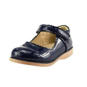 The Doll Maker Girl Cute Mary Jane Flats-School Dress Shoes - Navy Blue - Size 6
